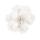 Fiore bianco con strass e molletta